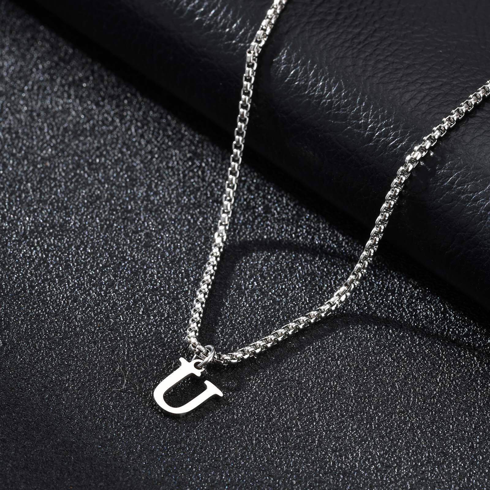 Minimalist Men's Simple Letter Necklace