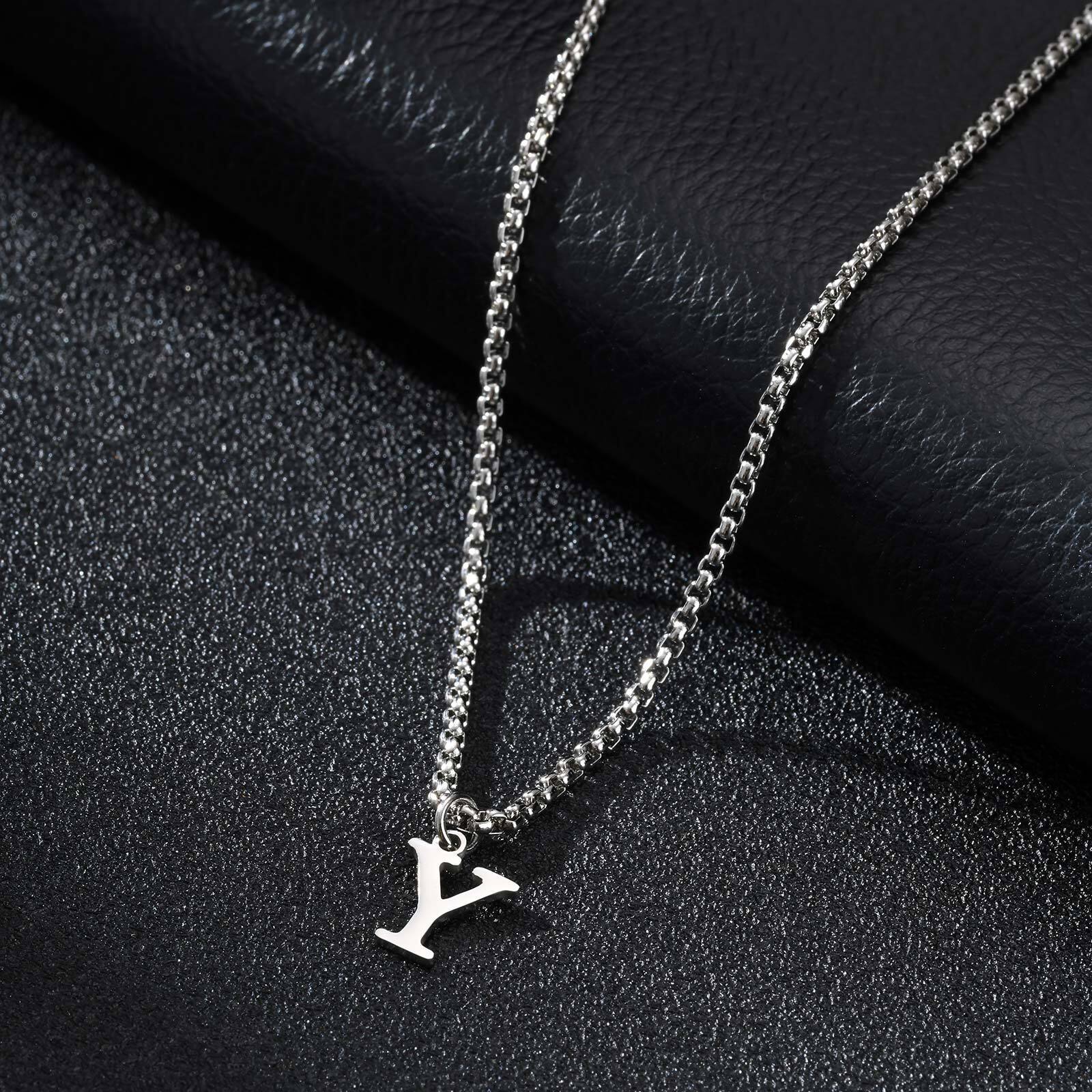 Minimalist Men's Simple Letter Necklace