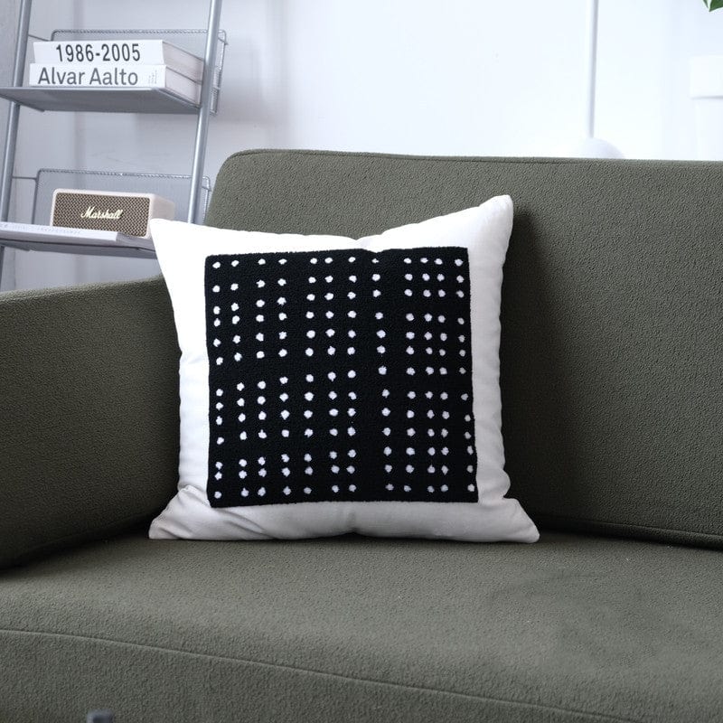 Premium Modern Jane Wave Dot Geometric Black And White Cushion - 0 from Empire of LaTz - Only £71.51! Explore at Empire of LaTz