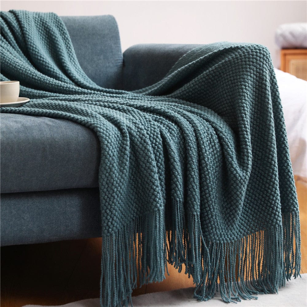 Premium Sofa Blankets, Blankets, Blankets, Pineapple Grid Knitted Blankets - 0 from Empire of LaTz - Only £31.02! Explore at Empire of LaTz