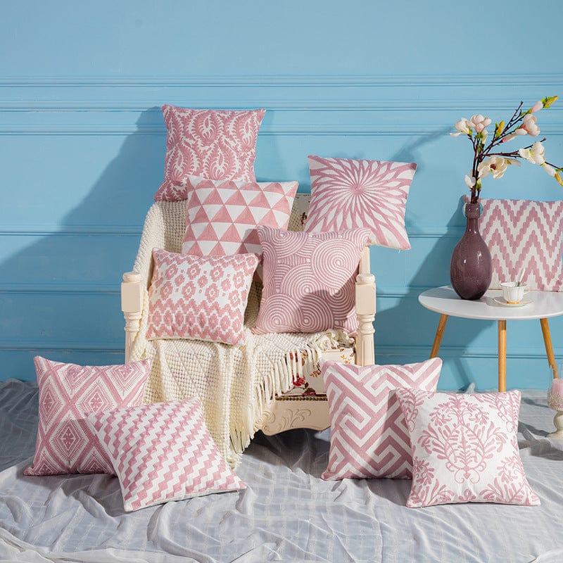 Premium Geometric cotton embroidered pillowcase - 0 from Empire of LaTz - Only £29.32! Explore at Empire of LaTz