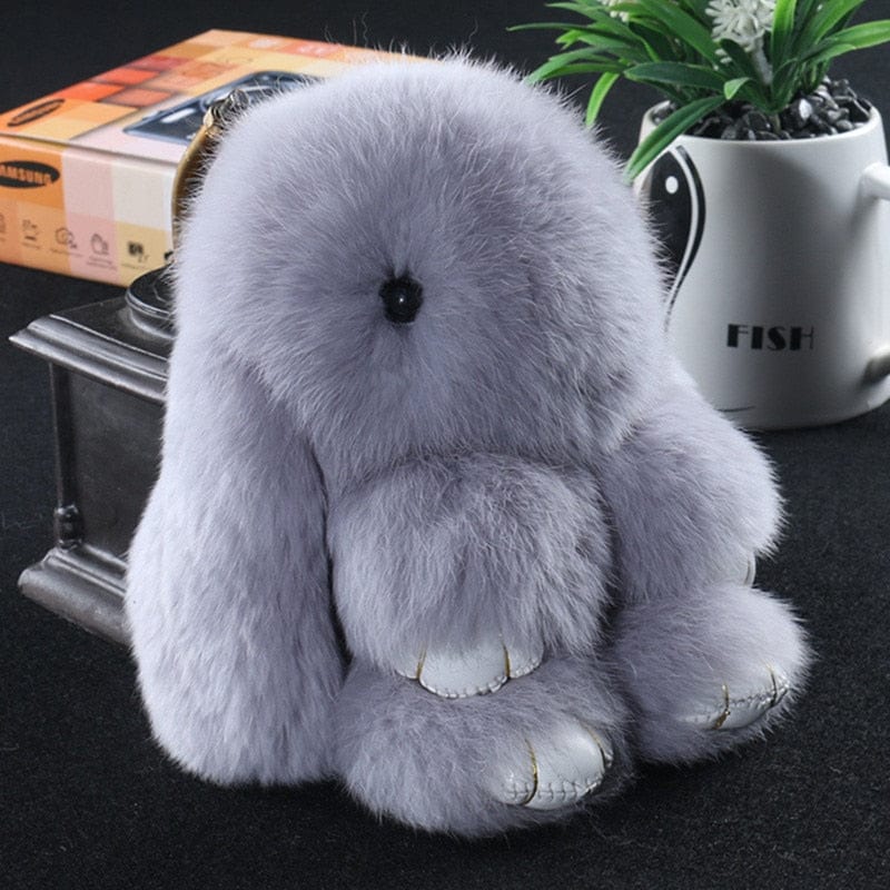 Premium Rabbit Fur Key Chains For Women Bag Toys Doll Fluffy Pom Pom Lovely - 0 from Empire of LaTz - Only £16.49! Explore at Empire of LaTz