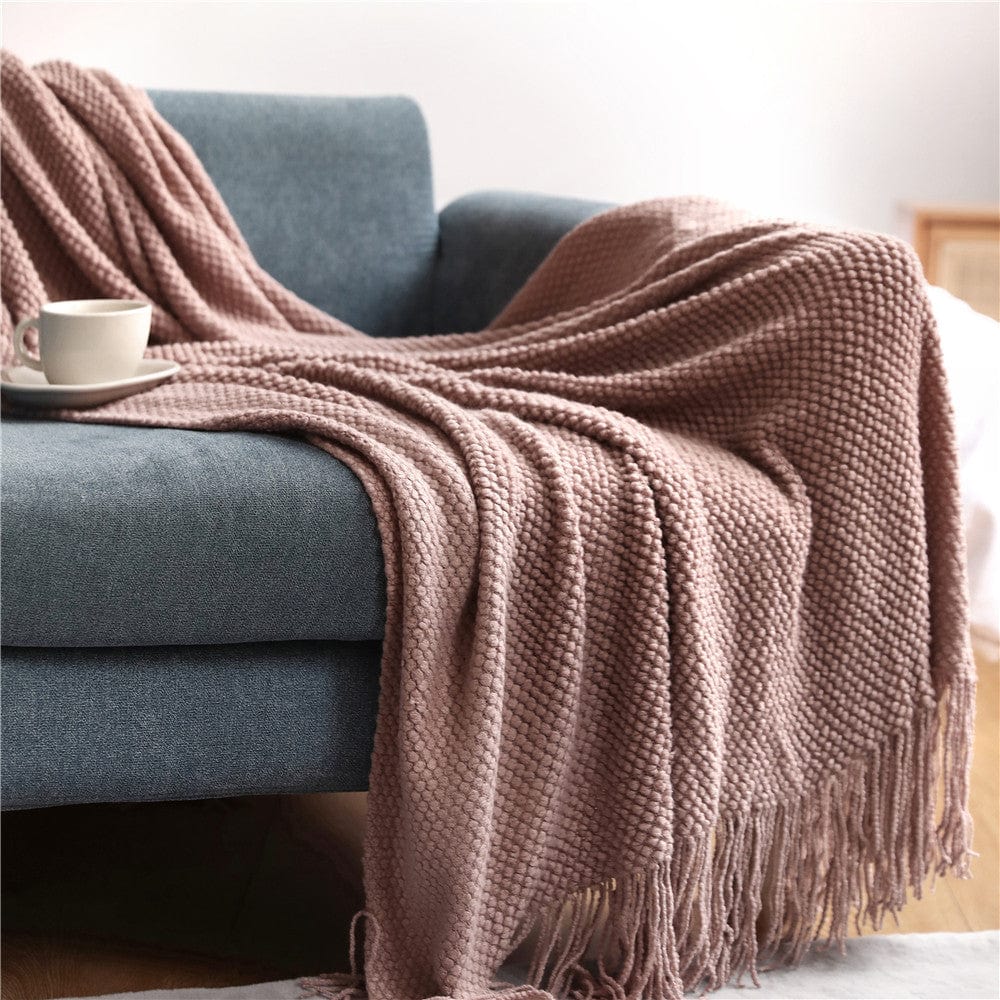 Premium Sofa Blankets, Blankets, Blankets, Pineapple Grid Knitted Blankets - 0 from Empire of LaTz - Only £31.02! Explore at Empire of LaTz