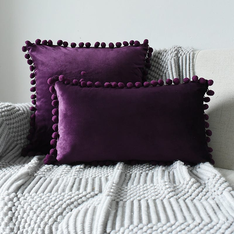 Premium Fur ball velvet sofa cushion pillowcase - 0 from Empire of LaTz - Only £30.17! Explore at Empire of LaTz