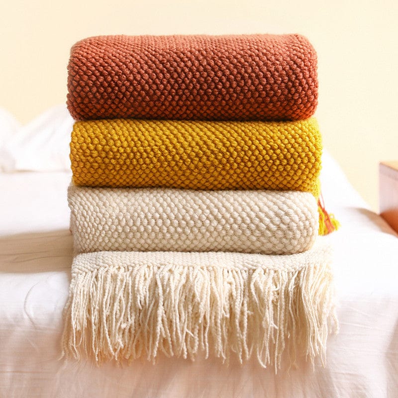 Premium Sofa Blankets, Blankets, Blankets, Pineapple Grid Knitted Blankets - 0 from Empire of LaTz - Only £31.02! Explore at Empire of LaTz