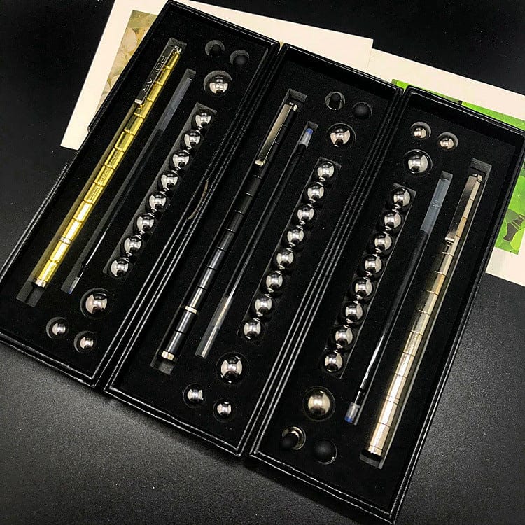 Premium Stress Reducer Relief Toys Gift Box Funny Black Golden Kits Fidget Magnetic Polar Pen With Stylus Ball Pen - 7 from Empire of LaTz - Only £24.72! Explore at Empire of LaTz