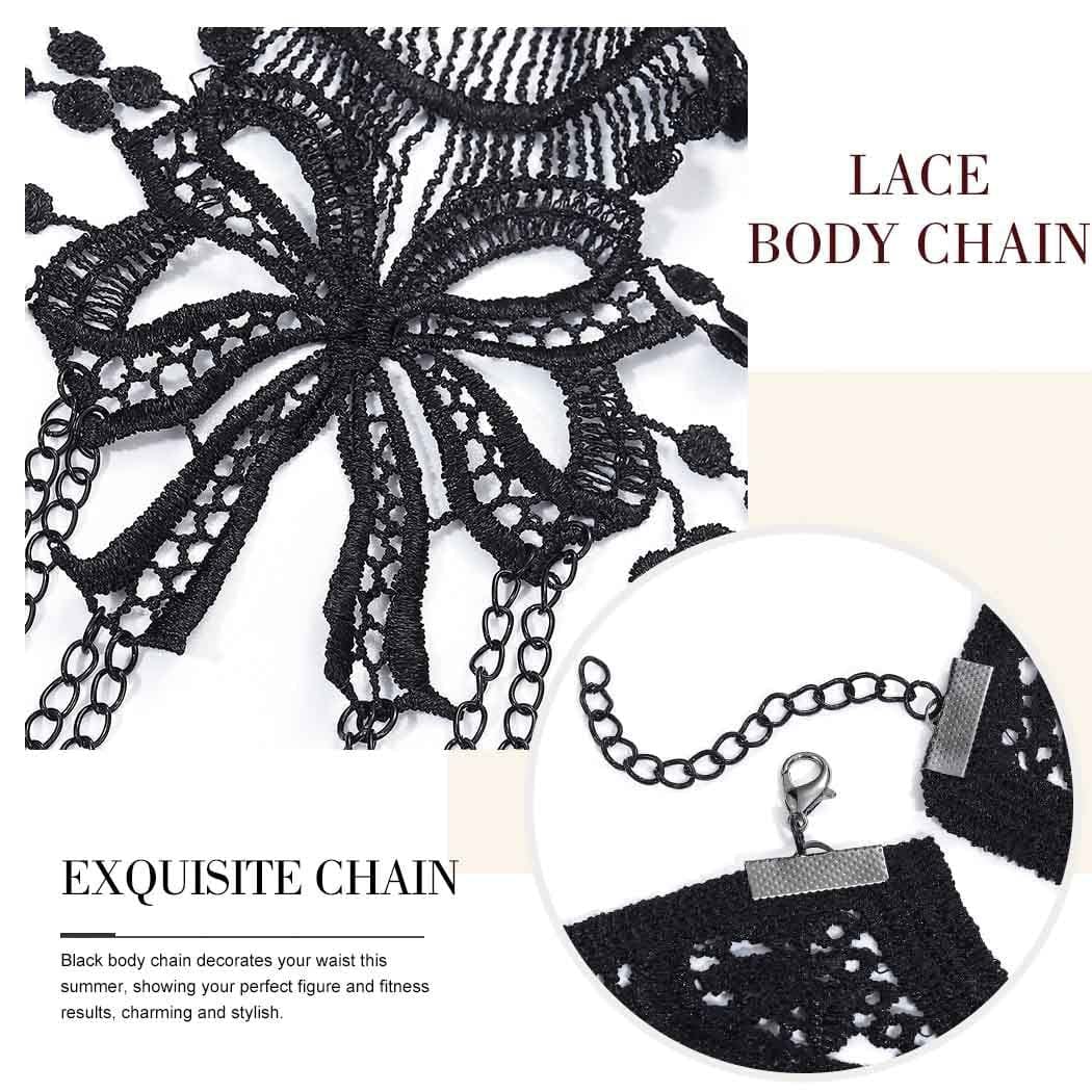 Premium Sexy Lace Ruffled Bikini Body Chains - Beauty Products from Empire of LaTz - Only £10.99! Explore at Empire of LaTz