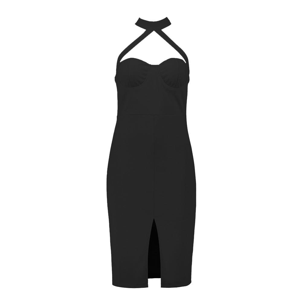 Premium Women's Halter Backless Split Hip Dress Repair -  from Empire of LaTz - Only £20! Explore at Empire of LaTz