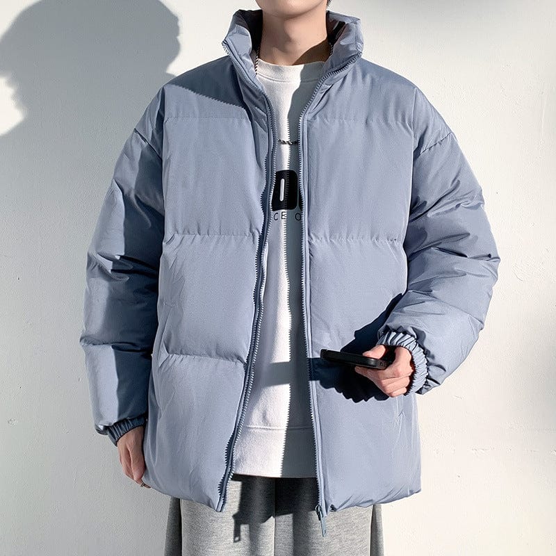 Empire of LaTz Blue / 2XL Fashion Plaid Long Jacket With Pockets Autumn And Winter New Style Turndown Collar Woolen Coat Outdoor Women Clothing