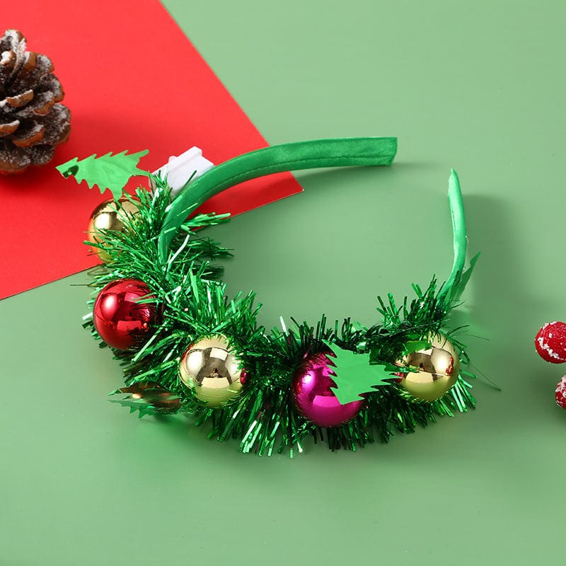 Premium IPC Christmas Hair Band Glowing Headband Xmas Tree Snowflake Hair Band Deer Horn Light Flashing Headwear Merry Christmas Gift - Christmas Decoration from Empire of LaTz - Only £4.50! Explore at Empire of LaTz