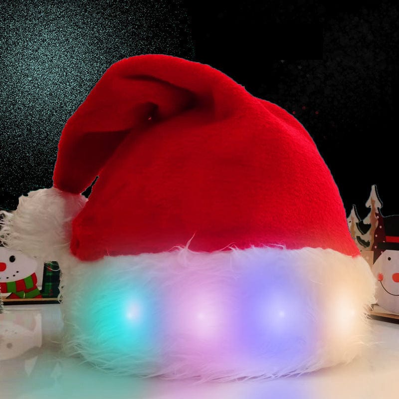 Premium Christmas Hat LED Light Plush Children's Adult Christmas Decorations Christmas Supplies Luminous Santa Hat Home Decoracion - Christmas Decoration from Empire of LaTz - Only £8.57! Explore at Empire of LaTz