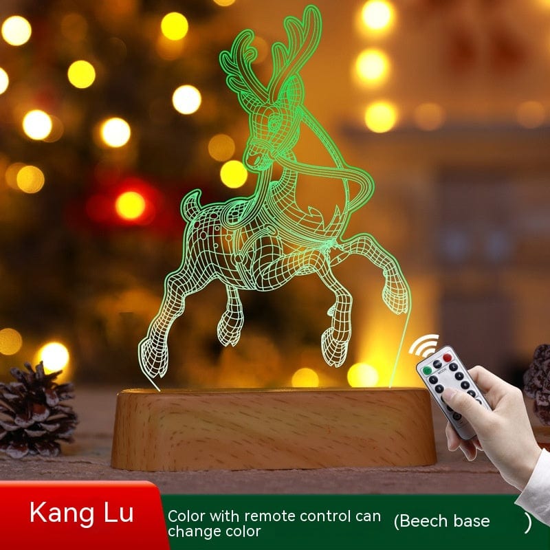 Premium Christmas Decoration 3D Lamp Acrylic LED Night Lights New Year Valentines Day Christmas Kids Gift Christmas Ornaments - Christmas Decoration from Empire of LaTz - Only £8! Explore at Empire of LaTz