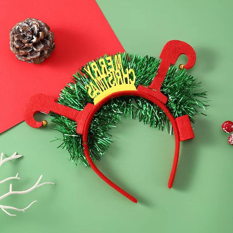 Premium IPC Christmas Hair Band Glowing Headband Xmas Tree Snowflake Hair Band Deer Horn Light Flashing Headwear Merry Christmas Gift - Christmas Decoration from Empire of LaTz - Only £4.50! Explore at Empire of LaTz