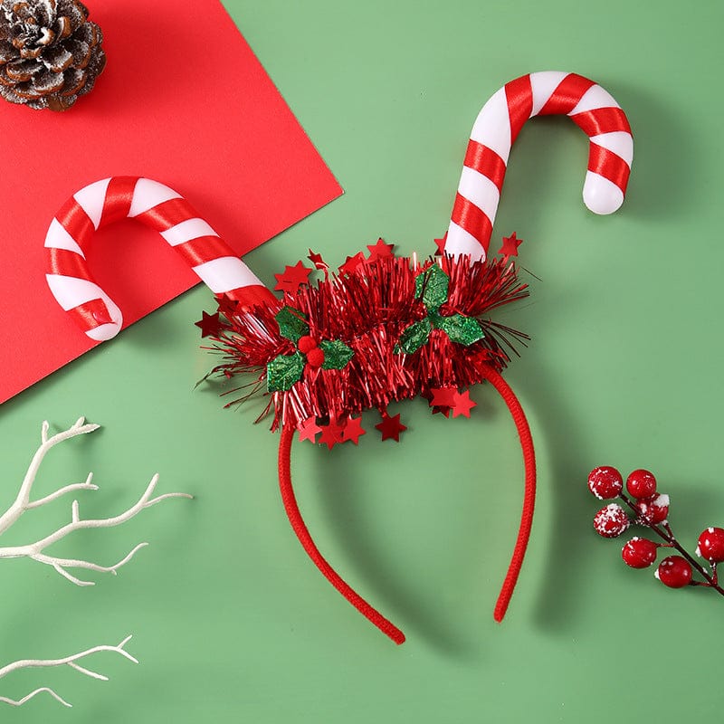 Premium IPC Christmas Hair Band Glowing Headband Xmas Tree Snowflake Hair Band Deer Horn Light Flashing Headwear Merry Christmas Gift - Christmas Decoration from Empire of LaTz - Only £4.50! Explore at Empire of LaTz