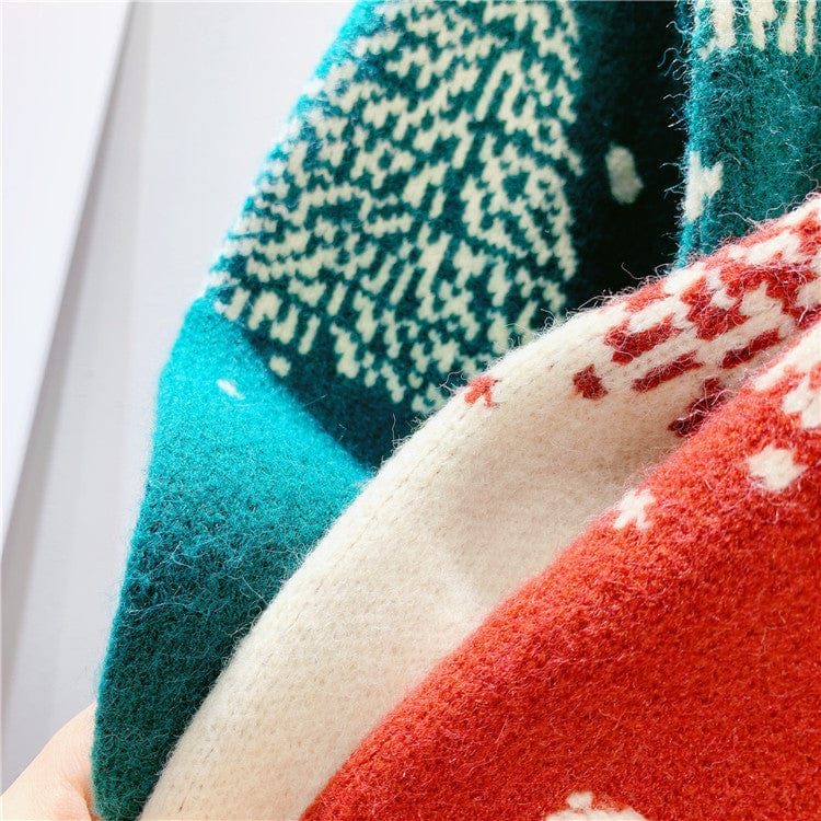 Premium Red Christmas Tree Jacquard Warm Sweater Women - Christmas Jumper from Empire of LaTz - Only £30! Explore at Empire of LaTz