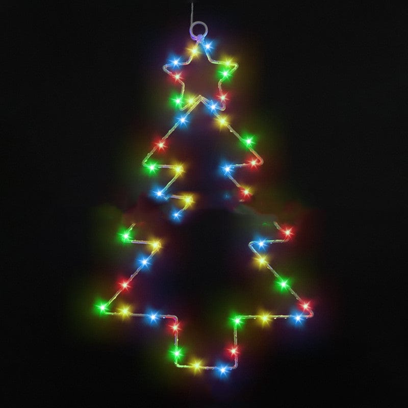 Premium Wrought Iron Christmas Tree Shaped Lantern Festival LED Christmas Garland String Lights Fairy Curtain Light For Home Party Decororatios - Christmas LED Lights from Empire of LaTz - Only £12.12! Explore at Empire of LaTz