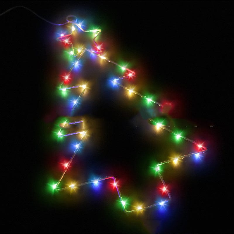 Premium Wrought Iron Christmas Tree Shaped Lantern Festival LED Christmas Garland String Lights Fairy Curtain Light For Home Party Decororatios - Christmas LED Lights from Empire of LaTz - Only £12.12! Explore at Empire of LaTz
