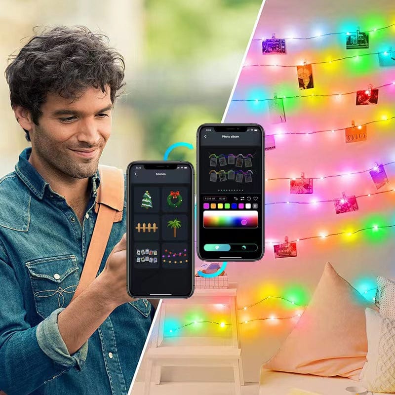 Empire of LaTz Christmas LED Lights Outdoor Christmas Decoration Intelligent Point Control String Lights