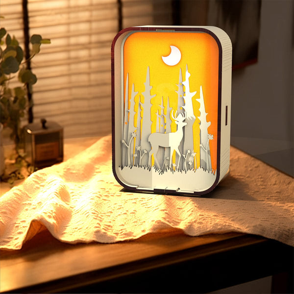 Premium Woodcarving Light Creative Gift Minimalist Bedside Night Light Decoration Desktop Decoration Birthday Gift - Electrical Accessories from Empire of LaTz - Only £9! Explore at Empire of LaTz
