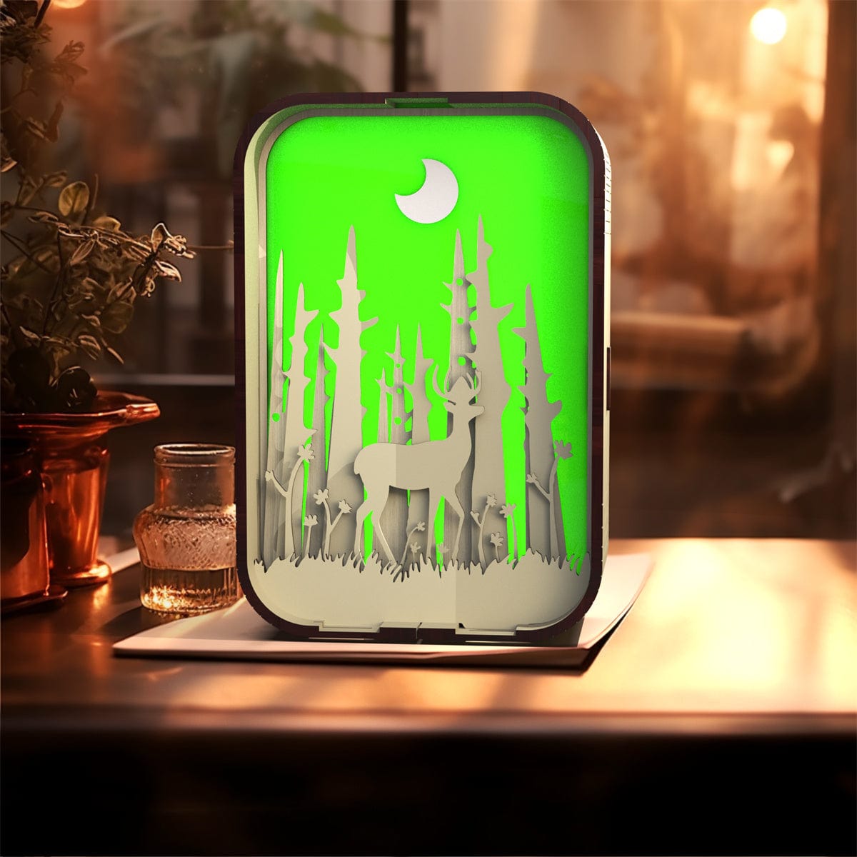 Premium Woodcarving Light Creative Gift Minimalist Bedside Night Light Decoration Desktop Decoration Birthday Gift - Electrical Accessories from Empire of LaTz - Only £9! Explore at Empire of LaTz