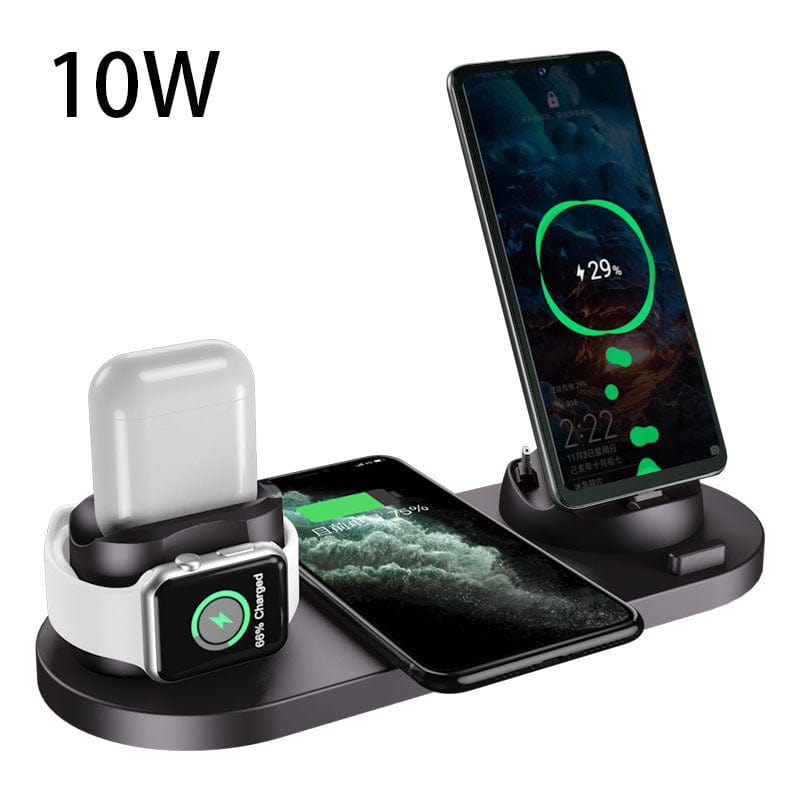 Premium Wireless Charger For IPhone Fast Charger For Phone Fast Charging Pad For Phone Watch 6 In 1 Charging Dock Station - Electrical Accessories from Empire of LaTz - Only £30! Explore at Empire of LaTz