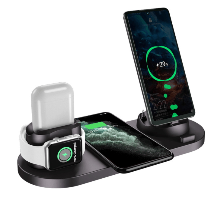 Premium Wireless Charger For IPhone Fast Charger For Phone Fast Charging Pad For Phone Watch 6 In 1 Charging Dock Station - Electrical Accessories from Empire of LaTz - Only £30! Explore at Empire of LaTz