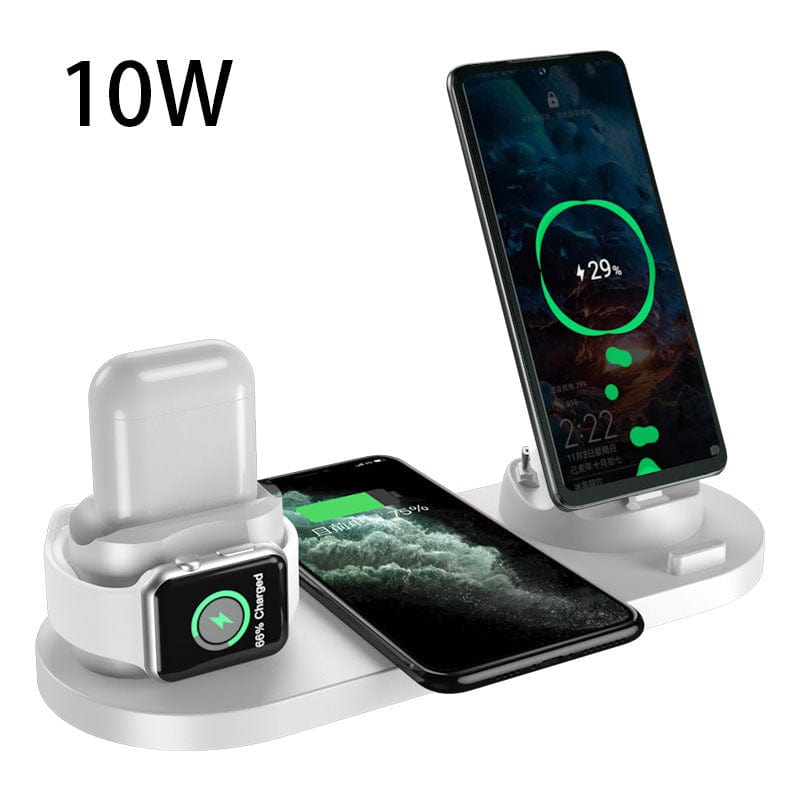 Premium Wireless Charger For IPhone Fast Charger For Phone Fast Charging Pad For Phone Watch 6 In 1 Charging Dock Station - Electrical Accessories from Empire of LaTz - Only £30! Explore at Empire of LaTz