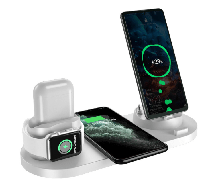 Premium Wireless Charger For IPhone Fast Charger For Phone Fast Charging Pad For Phone Watch 6 In 1 Charging Dock Station - Electrical Accessories from Empire of LaTz - Only £30! Explore at Empire of LaTz