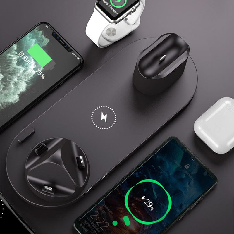 Premium Wireless Charger For IPhone Fast Charger For Phone Fast Charging Pad For Phone Watch 6 In 1 Charging Dock Station - Electrical Accessories from Empire of LaTz - Only £30! Explore at Empire of LaTz