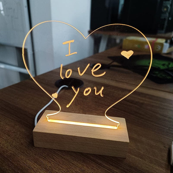 Premium Creative Note Board Creative Led Night Light USB Message Board Holiday Light With Pen Gift For Children Girlfriend Decoration Night Lamp -  from Empire of LaTz - Only £15! Explore at Empire of LaTz