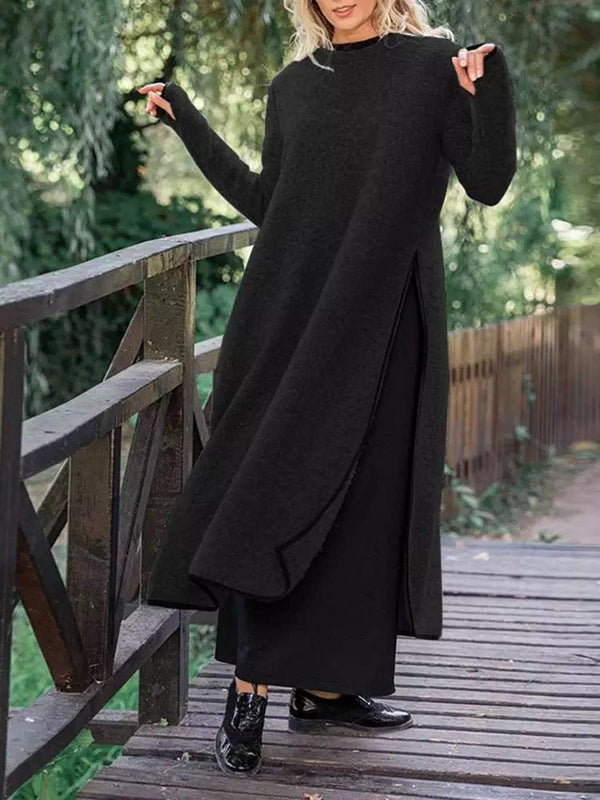 Premium Oversized Knit Lace Dress Brushed Hoody Casual Dress -  from Empire of LaTz - Only £20! Explore at Empire of LaTz