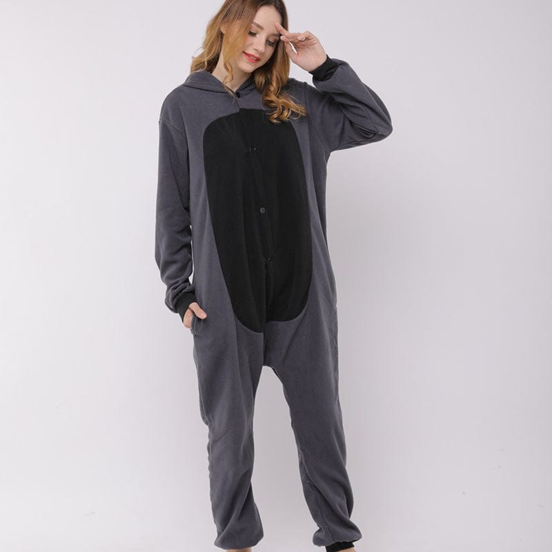 Premium Raccoon cartoon animal one-piece pajamas polar fleece material - Pajamas from Empire of LaTz - Only £22.39! Explore at Empire of LaTz