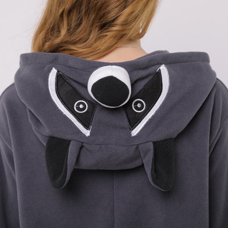 Premium Raccoon cartoon animal one-piece pajamas polar fleece material - Pajamas from Empire of LaTz - Only £22.39! Explore at Empire of LaTz