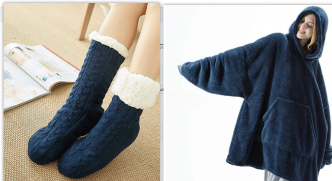 Premium Hoodie Sweatshirt With Big Pocket Tops Sweater Comfortable Loose Double-Sided Fleece Thicker Wearable Blanket - Pajamas from Empire of LaTz - Only £9.75! Explore at Empire of LaTz