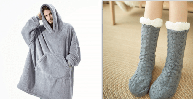 Premium Hoodie Sweatshirt With Big Pocket Tops Sweater Comfortable Loose Double-Sided Fleece Thicker Wearable Blanket - Pajamas from Empire of LaTz - Only £9.75! Explore at Empire of LaTz