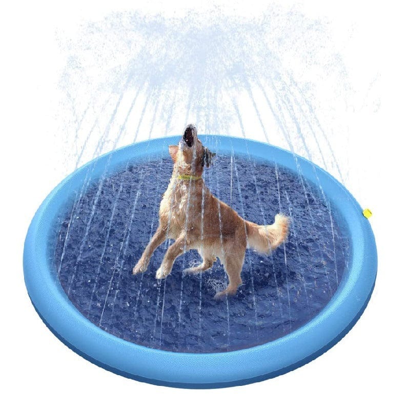 Empire of LaTz Pet Accessories Non-Slip Splash Pad For Kids And Pet Dog Pool Summer Outdoor Water Toys Fun Backyard Fountain Play Mat