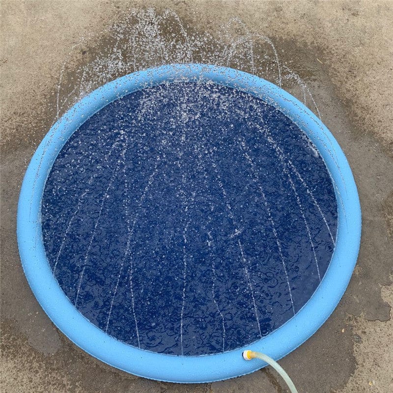 Empire of LaTz Pet Accessories Non-Slip Splash Pad For Kids And Pet Dog Pool Summer Outdoor Water Toys Fun Backyard Fountain Play Mat