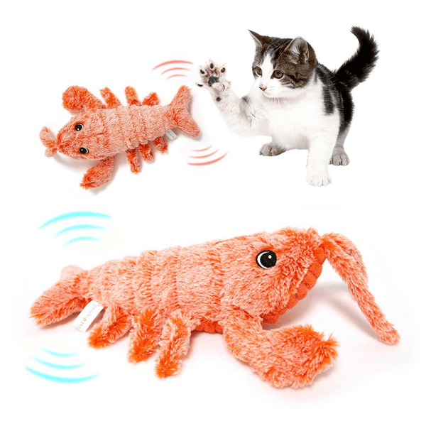Premium Pet Toys Electric Jumping Shrimp USB Charging Simulation Lobster Funny Cat Plush Pets Toy - Pet Toys from Empire of LaTz - Only £16.45! Explore at Empire of LaTz