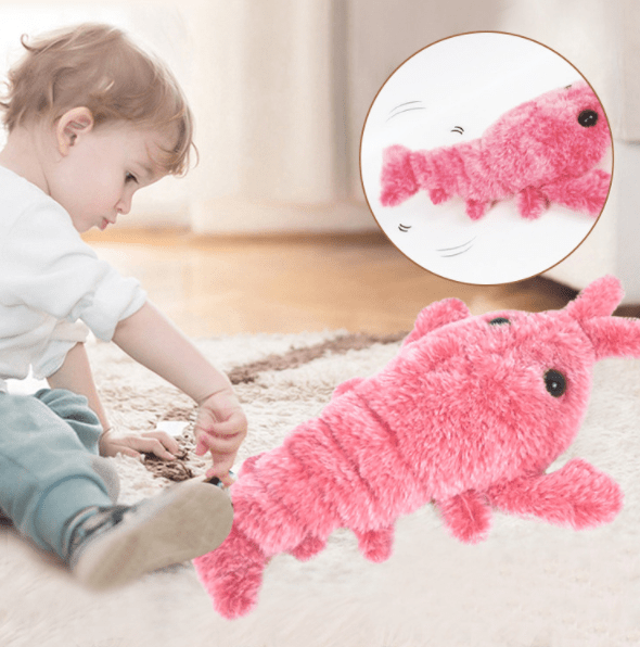 Premium Pet Toys Electric Jumping Shrimp USB Charging Simulation Lobster Funny Cat Plush Pets Toy - Pet Toys from Empire of LaTz - Only £16.45! Explore at Empire of LaTz