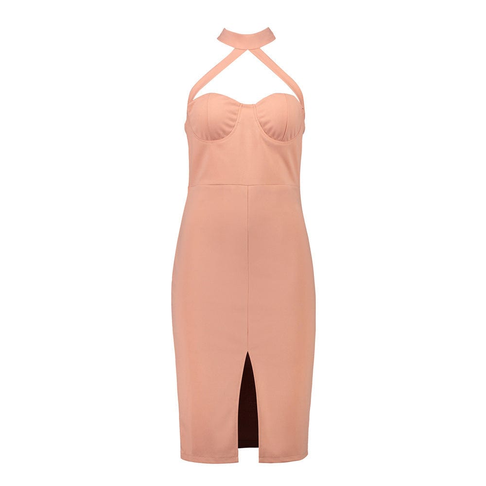 Premium Women's Halter Backless Split Hip Dress Repair -  from Empire of LaTz - Only £20! Explore at Empire of LaTz