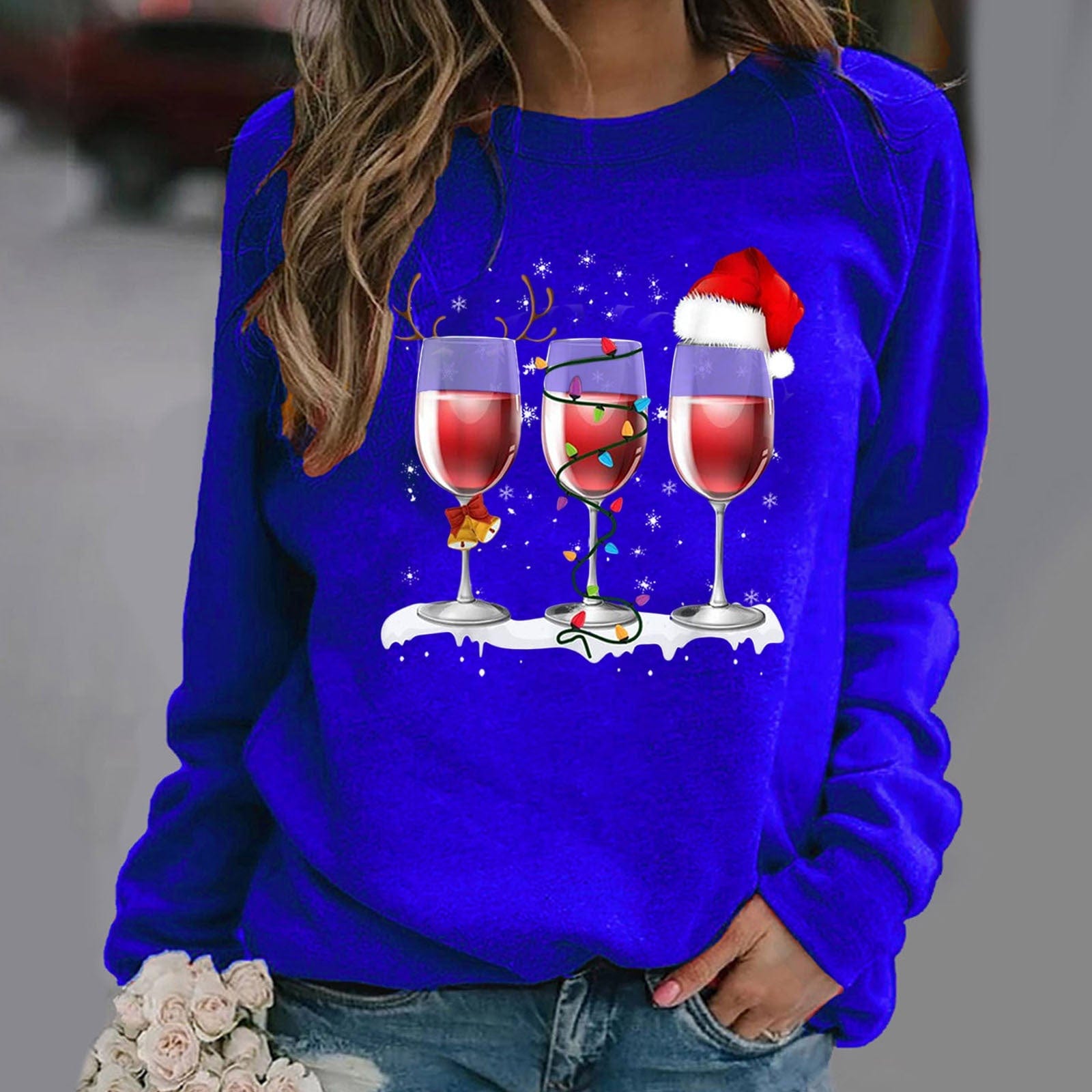 Premium Printed Long Sleeve Round-neck Non-hoodie Sweater For Women -  from Empire of LaTz - Only £19.99! Explore at Empire of LaTz