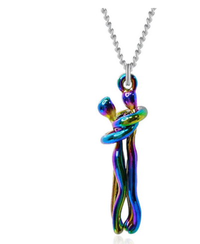 Premium Love Hug Necklace Unisex Men Women Couple Jewelry Simple Temperament Clavicle Chain Valentines Day Lover Gift - Ring/Necklace Set from Empire of LaTz - Only £13.98! Explore at Empire of LaTz