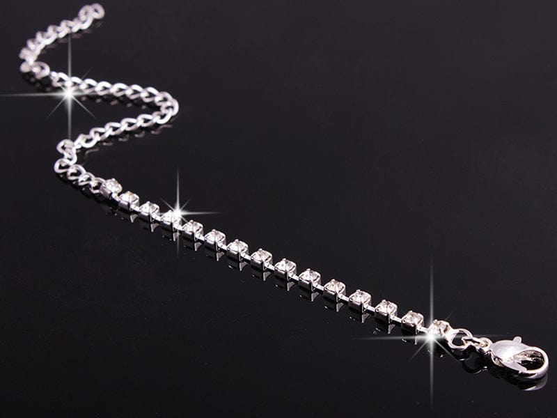 Empire of LaTz Ring/Necklace Set default Hao Yue jewelry set, foreign trade explosion jewelry, bridal jewelry four sets, wedding match crystal jewelry set