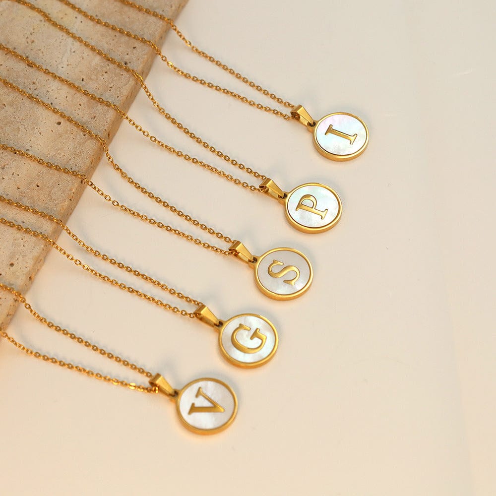 Premium INS 26 English Letters Pendant Ornaments - Ring/Necklace Set from Empire of LaTz - Only £17.48! Explore at Empire of LaTz