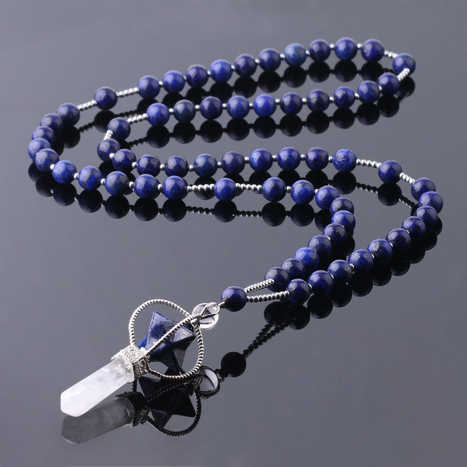 Premium Natural White Crystal Column Natural Stone Necklace - Ring/Necklace Set from Empire of LaTz - Only £52.99! Explore at Empire of LaTz