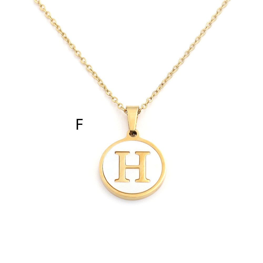 Empire of LaTz Ring/Necklace Set Letter F / 18K INS 26 English Letters Pendant Ornaments