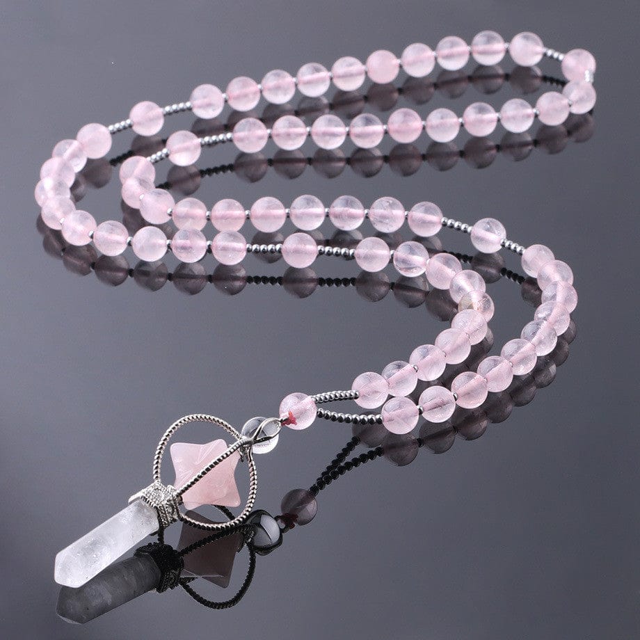 Premium Natural White Crystal Column Natural Stone Necklace - Ring/Necklace Set from Empire of LaTz - Only £52.99! Explore at Empire of LaTz