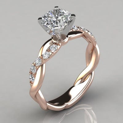 Premium Princess Square Diamond Ring - Ring/Necklace Set from Empire of LaTz - Only £7.85! Explore at Empire of LaTz