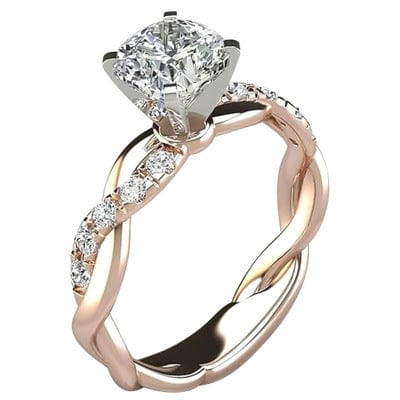 Premium Princess Square Diamond Ring - Ring/Necklace Set from Empire of LaTz - Only £7.85! Explore at Empire of LaTz