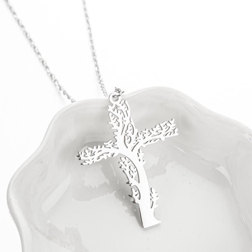 Premium Tree Of Life Necklace Ladies Cross Clavicle Chain Jewelry - Ring/Necklace Set from Empire of LaTz - Only £7.79! Explore at Empire of LaTz